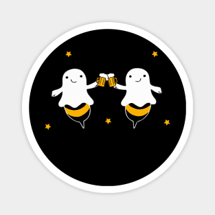 Funny Boo Beer Couples Halloween Magnet